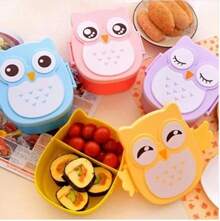 Portable Plastic Children Students Lunch Box  Bento Box  Container Carton  Dinnerware Cutlery Food Container