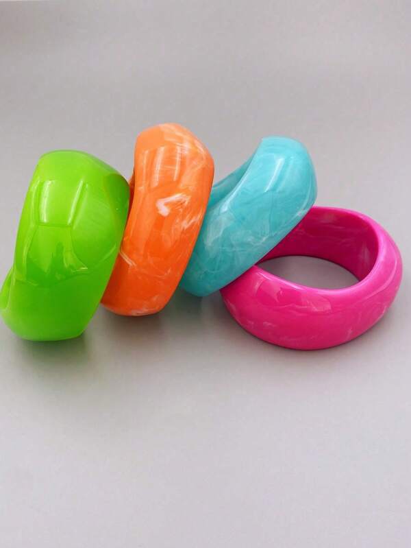 1pc Exaggerated Acrylic Bracelet, Suitable For Women's Daily Wear