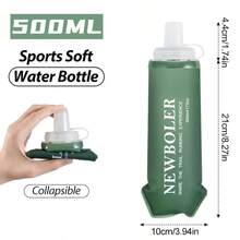 NEWBOLER 300ml/500ml TPU戶外運動水壺 可折疊軟水袋 跑步露營登山單車健身飲水瓶 - 彩色 - 查看 12