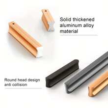 Maniglie per mobili in nero e dorato, pomelli per armadi e guardaroba, in alluminio massiccio, lunghe maniglie per pensili e cassetti di cucina