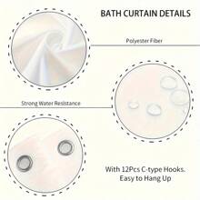 1/4 pièces Ensemble de décoration de salle de bain de style ferme, citations motivantes, grain de bois rustique, motifs floraux et de papillons. Rideau de douche imperméable en polyester avec crochets, tapis de bain antidérapant, housse de siège de toilette et accessoires de bain d'extérieur pour la rentrée scolaire