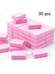 1/10/30/50/100/150/300/500片装迷你指甲抛光块，适用于亚克力指甲和天然指甲，100/180目指甲抛光块，散装指甲抛光块，专业美甲锉