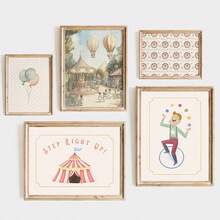 Đồ trang trí tường cho bé Magic Circus - 1 áp phích màu phấn cổ điển có vòng xoay ngựa gỗ, người tung hứng và "BƯỚC LÊN!" Đồ trang trí phòng cho bé. Đồ trang trí phòng cho bé Circus, áp phích cho bé cổ điển, đồ trang trí tường vòng xoay ngựa gỗ, tranh in người tung hứng màu phấn, biểu ngữ BƯỚC LÊN, bộ đồ trang trí rạp xiếc màu phấn, nghệ thuật phòng cho bé Carnival, áp phích phòng cho bé Big Tent, nghệ thuật chú hề đơn giản, đồ trang trí động vật bằng bóng bay, tranh in canvas đóng khung, 1 sẵn sàng để treo, mực được chứng nhận, bộ đồ trang trí tường phòng cho bé - Nhiều màu - Xem 1