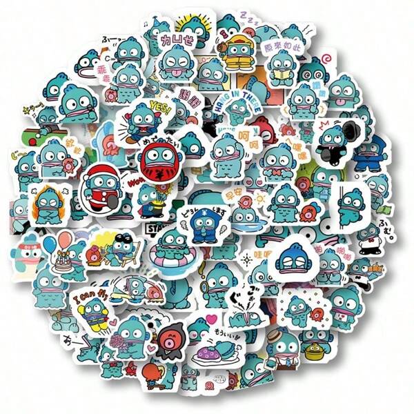 96/192pcs Hanton Phone Case Stickers, Sanrio Stickers, Waterproof Stickers, DIY Stickers, Decorative Stickers, Cartoon Stickers, Sanrio Luggage Stickers, Notebook Water Bottle Guitar Stickers, Self-Adhesive Stickers, Suitable For Laptops, Skateboards, Helmets | Durable Paper Stickers With Hello Kitty, My Melody And Friends | Ideal For Personalizing Equipment, Small Tools Decoration | Playful Sticker Designs | Matte Stickers, Waterproof Car Stickers