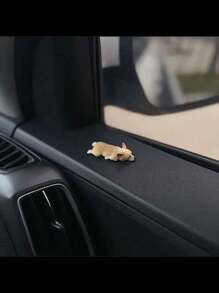 1pc Miniature Corgi Dog Car Interior Dashboard Decor, Anti-Stress Accessory