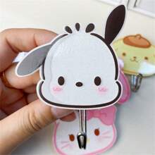 Sanrio Sanrio Cute Cartoon Sticky Hooks Featuring Characters Like Hello Kitty, Cinnamoroll, Kuromi, My Melody, And Pompom Purin, No-Drill Daily Home Decor Hooks, Perfect For Hanging Bath Towels, Hand Towels, Bags, Kitchen Tools, And Key Storage, Suitable For Living Room, Kitchen, Bathroom, Bedroom, Office Accessories