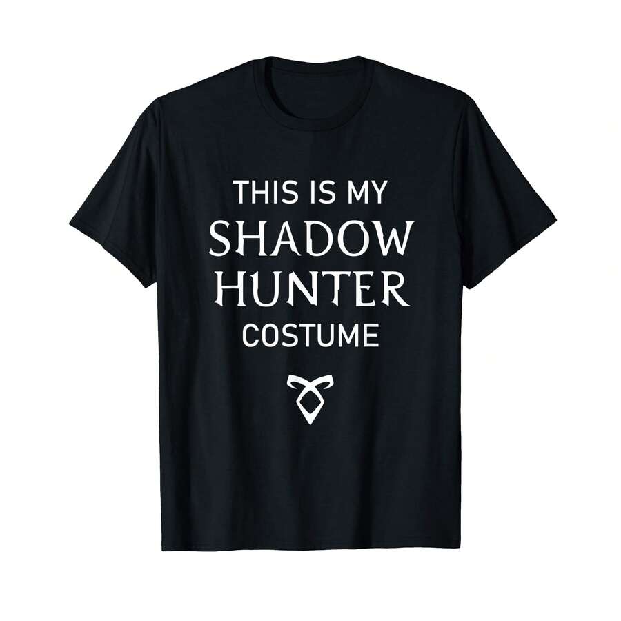 Este es mi disfraz literario de cazador de sombras, camiseta regalo para amantes de los libros > VE regalos de Navidad - Negro - Ver 1