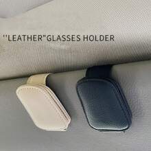1 Stück Auto Sonnenbrille Clip, multifunktionaler Leder Auto Sonnenblenden Clip, Ausweis Kartenhalter Aufbewahrung, Auto Sonnenbrille Organizer für Frauen Aufbewahrung Organizer, Reiseaccessoires, Schulanfang Schlafsaal Aufbewahrung
