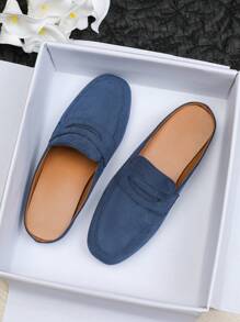 Women's 2025 Spring/Summer New Slip-On Slippers, Flat Soft Bottom Fashion Mule Shoes, Plus Size 41-43