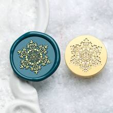 CYFUN DESIGN 1 PC Minimalist Floral Series Wax Seal Stamps 25mm Solid Brass Engraved Fire Lacquer Stamp Heads NO Handle For Decorating Notebook Gifts And Greeting Cards (Lilies, Spring Branches, Flower Bushes, Chimes Patterns) Back To School,Back To School,School Supplies
