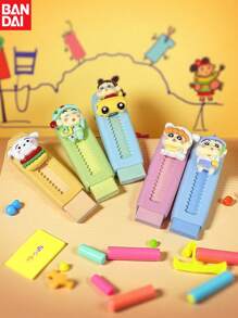 Bandai, Crayon Shin Chan Series, Anime Cartoon Eraser, Easy Colored Eraser Stationery, Student Gift, Easy To Clean, Ideal For Writing And Drawing, Perfect For Office And Study Supplies, Cute Eraser, Perfect Party Gift&Birthday Surprise Gift, Ideal For Christmas, Halloween, Thanksgiving Gifts., School Supplies,Back To School