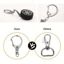 10/20/30/50pcs Silvery C-Shaped Metal Keychain Links With D Hook & Lobster Clasp - Zinc Alloy Jewelry Connectors, Chain Link, Connection Tool