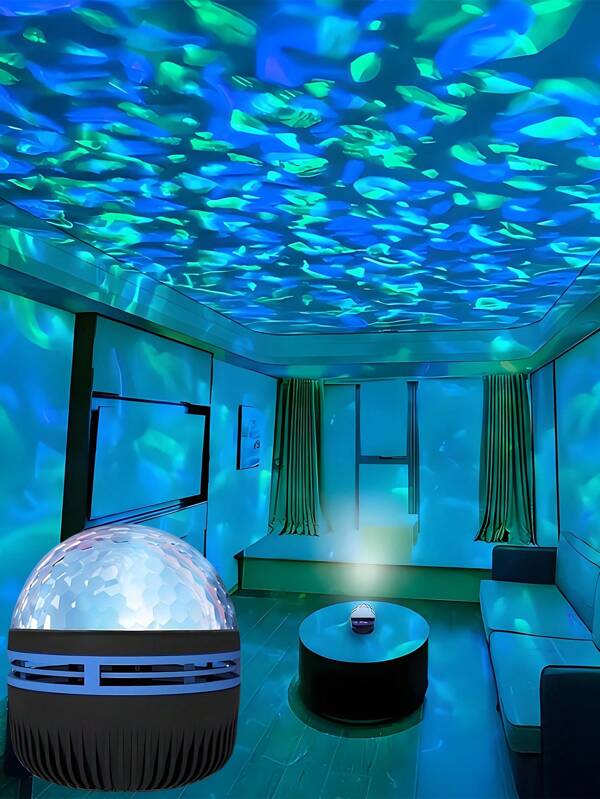 Wave Projection Lamp - USB Powered, With Ripple Effect To Surround You In Waves, Suitable For Toys And Gifts, Birthday Presents, Game Rooms, Bedrooms, Living Rooms