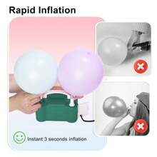 Bomba eléctrica para globos, bomba portátil para globos, inflador de globos para decoración de fiesta de cumpleaños (220V-240V)