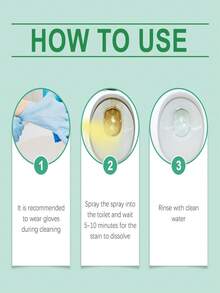 jakehoe 100ml Toilet Cleaner - Household Bathroom Toilet Cleaning Deodorizer, Toilet Descaler - Multicolor - View 5