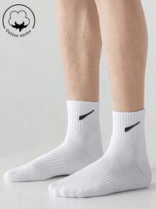 30双/10双/20双/5双装 男士休闲棉袜，中筒袜，女士袜子，白色袜子，冬季袜子，秋季袜子，夏季袜子，春季袜子，防臭，透气，吸湿排汗，两种款式可选（薄款/厚款） - 彩色 - 查看 7