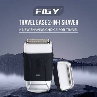 FIGY Multifunctional 2-In-1 Electric Dual Head Trimmer, Women's Shaver & Men's Razor For Face & Body Hair Grooming, Compact & Portable Size Suitable For Both Men And Women