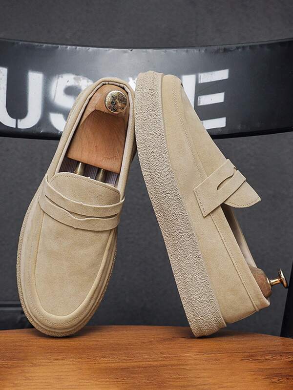 Summer Classic Simple Men's Loafers,Lightweight, Comfortable, Breathable, Slip-Resistant, And Durable Wedding Shoes For The Groom,Slip-On Casual Formal Shoes