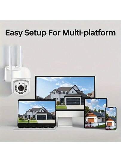 1080P Wireless Wi Fi Security Camera Motion Tracking 360° View, Home/Office Monitoring, ful Night Vision, Dual Way Audio, PTZ, Cloud Storage view 9