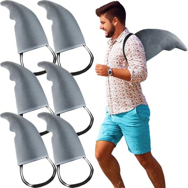 Adorable Grey Shark Fin Costume Accessory - Easy To Wear, Suitable For Roleplay, Halloween, Valentine's Day And Carnival Costume - Fun Design, Essential For Halloween Theme Parties, Fashionable Style, Durable Material, Holiday Party Decoration