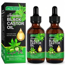 SRVAKK 2pcs/3pcs Black Castor Oil Massage Castor Oil Strong Hair Care Hair Black Castor Oil 60ml(Different Packaging Will Be Shipped Randomly) - 綠色 - 查看 1