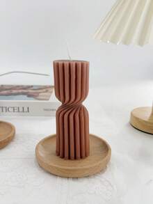 1 pièce Bougie parfumée créative nordique minimaliste à rayures, bougie cylindrique décorative géométrique en couleur unie faite à la main, convient pour la décoration de bougie, les cadeaux de bougie, la bougie en cire de soja, l'ensemble de bougies, le support à bougie, la bougie d'anniversaire, les cadeaux pour amis, les cadeaux pour femmes, la décoration intérieure, les cadeaux d'hiver, la décoration de cadeau, la bougie mignonne, la bougie aromathérapie