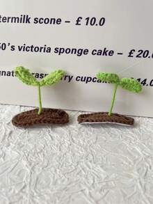 2个装女士针织绿叶发夹可爱装饰刘海发卡，发饰，发夹爪夹，学习用品，头部饰品，发夹 - 綠色 - 查看 3