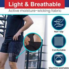 1Pair Compression Sleeve For Thigh And Hamstring - Ideal For Running, Includes A Brace And Wrap. Gym Accessories