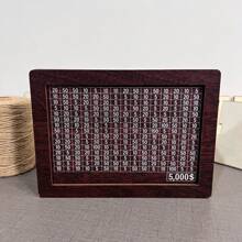 Salvadanaio in legno, Barattolo di risparmio in legno, Salvadanaio in legno con obiettivo di conteggio delle monete, Salvadanaio in legno adatto per ragazzi e ragazze, forniture scolastiche, Ritorno a scuola