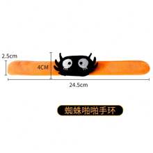 3 piezas Pulseras decorativas para Halloween con diseño de calabaza y araña, suministros y recuerdos para fiestas