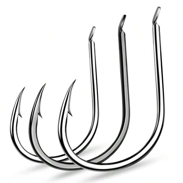 50pcs Anti - Corrosion Fishing Hook For All - Season Jigging With Unique Head Wholesale 2#/4#/6#/8#/10#/12#/14#/16#