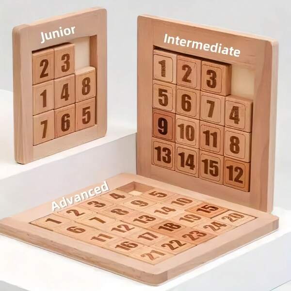 Wooden Numberic Maze, Train Logic And Thinking Skills, Gift For Math Enthusiasts - Develop Logical Thinking, Brain Teaser Maze