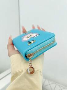 THE POWERPUFF GIRLS Minimalist Cute Cartoon Police Woman Zipper Short Wallet Small Compact Card Holder Coin Purse Fashionable Unisex For Women Wallet Mini Wallet Purse Wallet Small Wallet Cute Wallet