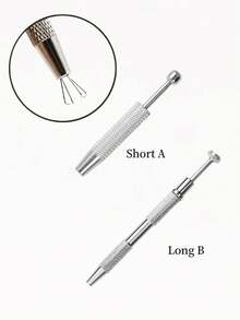 Precision 4-Jaw Jewelry Tweezers – Stainless Steel Gem And Rhinestone Holder, Ergonomic Metal/Aluminum Tool Designed For Jewelry Making And Small Parts Processing, Essential Craft Supplies | Fashion Style Tweezers | Hand Tools