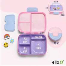 Ello 45.27oz Benni Polypropylene Food Storage Container - Pink - View 6