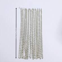 1 paquete de 12 piezas Conjunto de collares de cadena de tono plateado minimalista, colgante hecho a mano