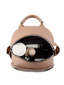 LECEY Women's Minimalist Backpack, Suitable For Daily Commute And Travel - Khaki - View 7