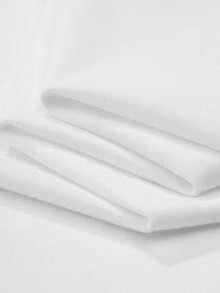 Camiseta de manga corta con capucha y cordón de unicolor casual para hombres GRDR - Blanco - Ver 3