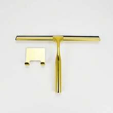 قطعة واحدة من مكشطة الحمام متعددة الاستخدامات من الفولاذ المقاوم للصدأ لباب الحمام الزجاجي مع خطاطيف لاصقة، أداة تنظيف الحمام، مكشطة نوافذ المنزل والمرايا، تنظيف البلاط والجدران والسيارة، ديكور منزلي للحمام وديكور الخريف والعودة إلى المدرسة، بطول 10 بوصات