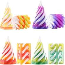 8pcs 3D Printed Cone Fidget Toys, Impossible Shape Spiral Cone Fidget Toys 3D Printed Cone Toys, Mini Stress Relief Desktop Decor Toys Suitable For Children And Adults As Gifts