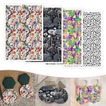 1 Blatt Transferpapier für Polymer-Ton, retro 3D Blumen Polymer-Ton Transferpapier für Polymer-Ton Ohrringe, vintage Blume Gänseblümchen Transferpapier Ton Schmuckherstellung Ölgemälde Schmuck
