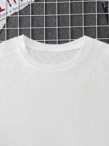 Camiseta personalizada de hombre, camiseta casual y holgada para primavera y verano, vacaciones y exteriores con impresión personalizada, cuello redondo, manga corta, color blanco, regalo para vacaciones, Día de San Valentín, cumpleaños, aniversario, camiseta casual personalizada de manga corta para primavera y verano