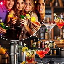 100/50/20 件鸡尾酒签，4.7 英寸竹制鸡尾酒装饰棒，适用于甜点、蛋糕、三明治、串烧、寿司，适用于生日、婚礼、毕业酒会、户外海滩泳池派对、夏季狂欢节和日常家居使用（多种颜色和尺寸可供选择）