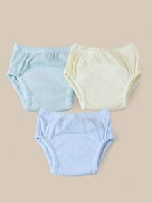 3 件套新生儿如厕训练裤，透气舒适，适合夏季，柔软吸水，可重复使用，可洗内裤，用于如厕训练，防漏，适合男婴和女婴 - 彩色 - 查看 36