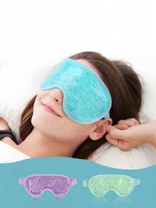 1PC Face Care Gel Facial Mask+Eye Care Gel Facial Mask Combination, Reusable Cold And Hot Treatment Facial Mask And Facial Mask Set, No Battery, Ice Mask, Ice Eye Mask, Ice Bag Facial Mask, Postoperative Recovery, Hot Compress Full Face Cooling Super Soft Mask - Multicolor - View 6