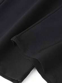 1pc Teen Boys Outdoor Exercise Sports Casual Elastic Waist Jogger Pants, Spring/Autumn - Black - View 9