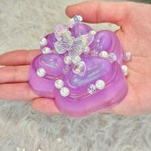 1 件挤压玩具手工制作的猫爪柔软玩具，有趣的恶作剧玩具，闪光紫色挤压猫爪，可爱柔软的柔软玩具，可缓解压力，适合成人和儿童的坐立不安的柔软玩具，圣诞节/万圣节/派对/生日新奇礼物，猫玩具（紫色） - 彩色 - 查看 11