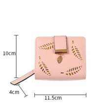 Women's Long Leaf Hollow-Out Wallet Large Capacity Coin Purse Multi-Functional Card Holder & Clutch Bag For Women Wallet Purse Wallet Long Wallet