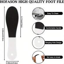 4 piezas Limas de pedicura de doble grano, de grueso y , raspadores de pies de doble cara, removedor de callosidades para pies suaves, cepillo para talones para el cuidado de los pies, raspa pies exfoliante, con mango de plástico - Multicolor - Ver 2