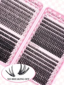 640pcs Curl D Lashes Cartoon Eyelash Extension Kit, Including 30D 40D 50D 8-16mm DIY Personalized False Eyelashes, 3D False Lashes Russian Curly Eyelashes Drama Messy Mink Lashes, For Drama, Daily Makeup, Cosplay, Full Face And Everyday Wear, Portable For Daily Use Or Outings Lash Clusters, Eyelash Clusters, Individual Eyelashes, Lashes, Fake Lashes